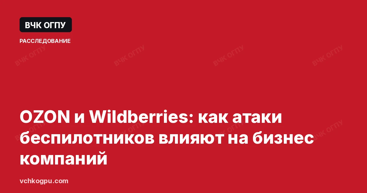 OZON и Wildberries: как атаки беспилотников влияют на бизнес компаний