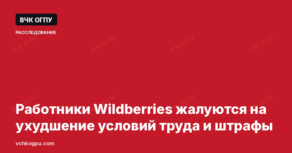 Работники Wildberries жалуются на ухудшение условий труда и штрафы